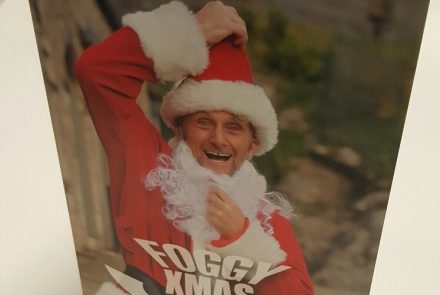 Signed Foggy Xmas card