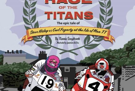 Signed Race of the Titans book